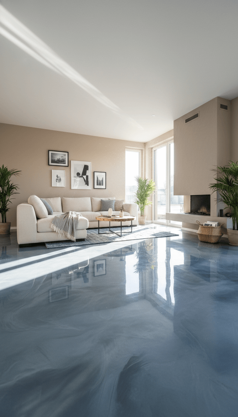 Woonkamervloer Epoxy